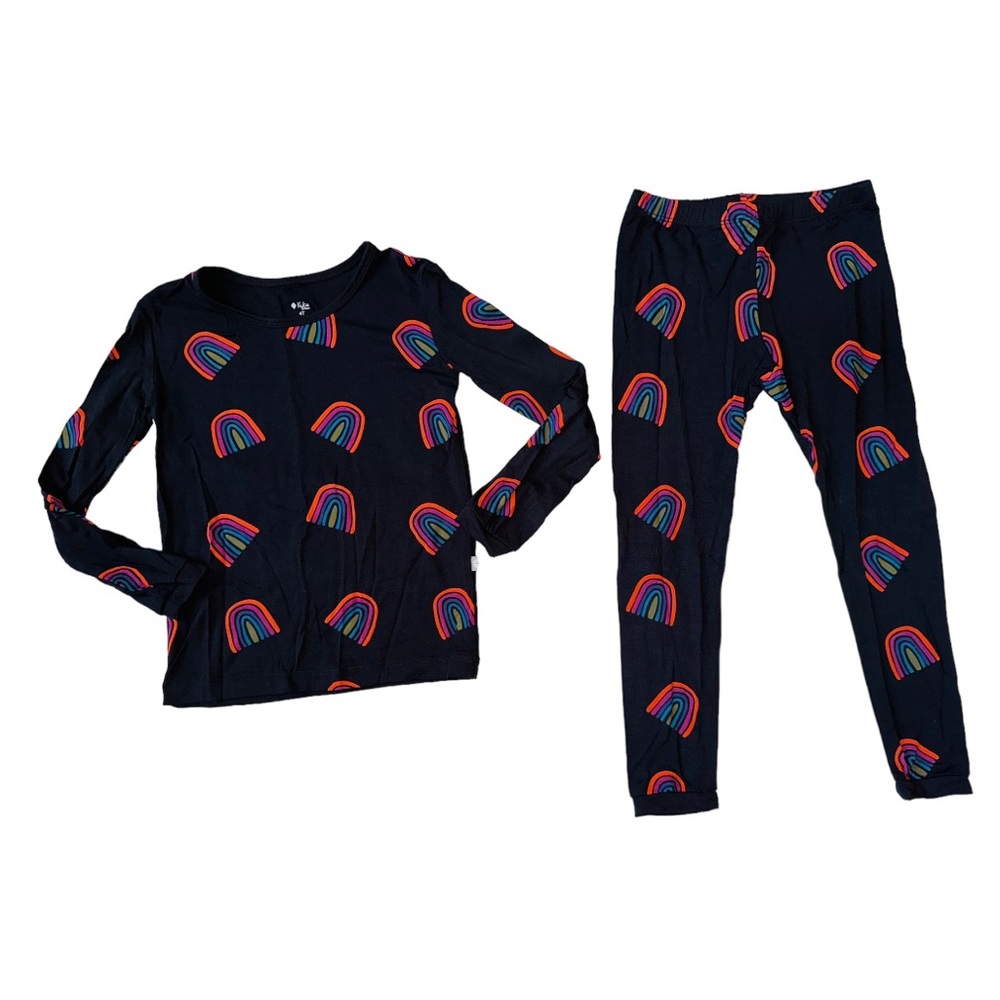 Like New Kyte Clementine Rainbow Pj Set